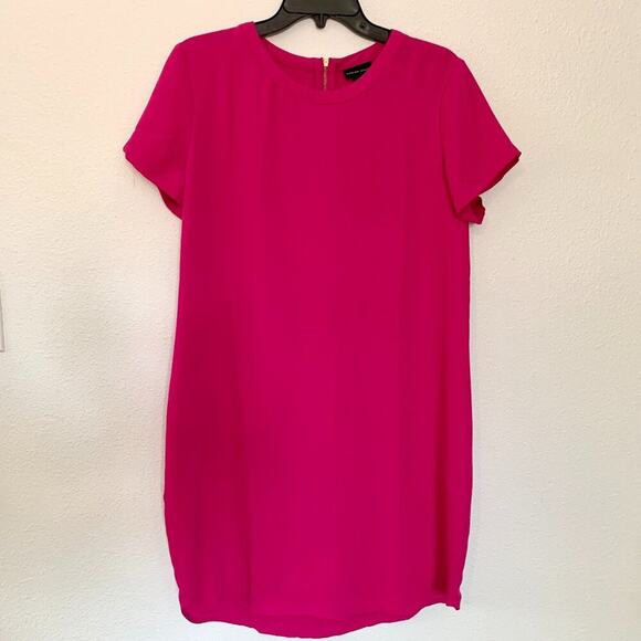 Adrienne Vittadini Hot Pink Short Sleeve Dress NWT - Picture 1 of 12